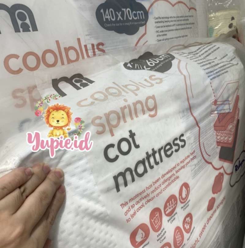 Mothercare coolplus open clearance coil cot mattress