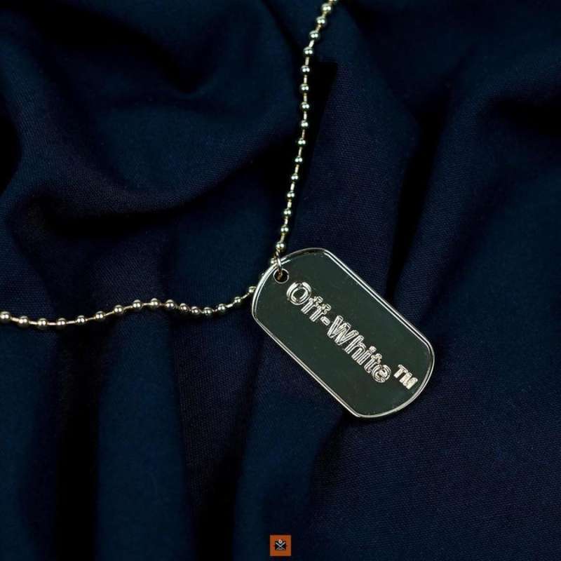 Off white dog tag shop