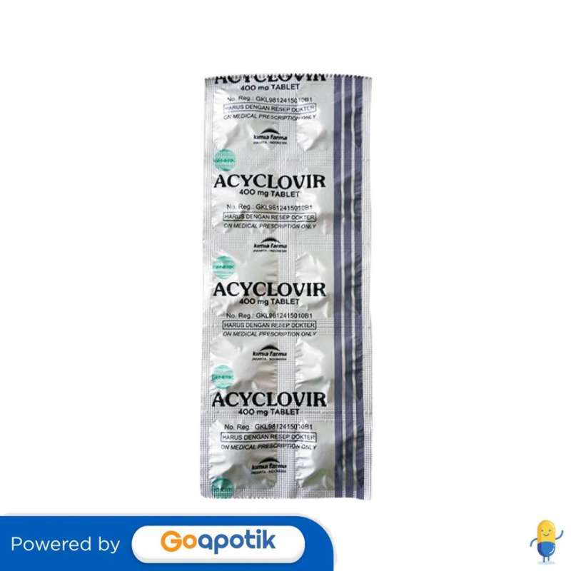 Aturan minum acyclovir tablet 400mg