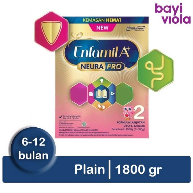 Promo Enfamil A 2 A2 A2 Susu Formula Bayi Plain 1800 Gram 1800Gr
