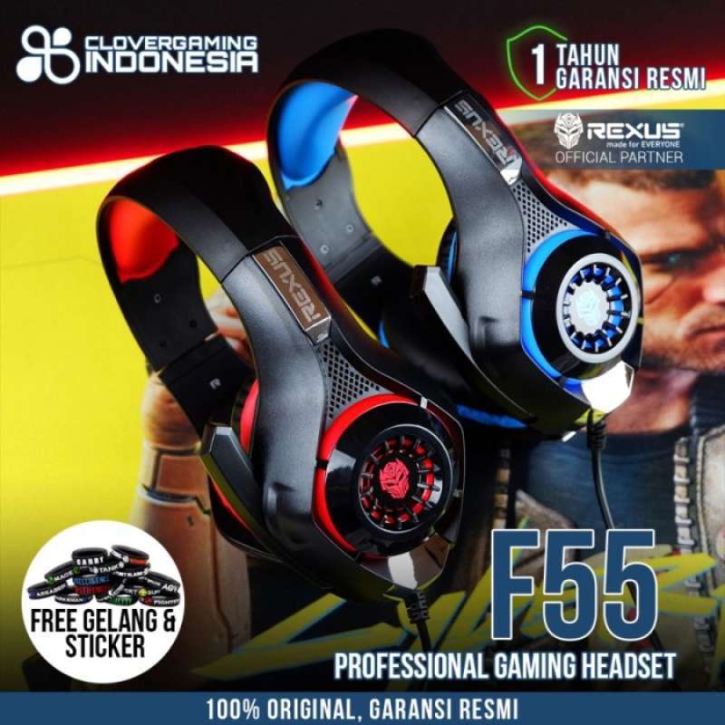 Headset gaming sales rexus f55