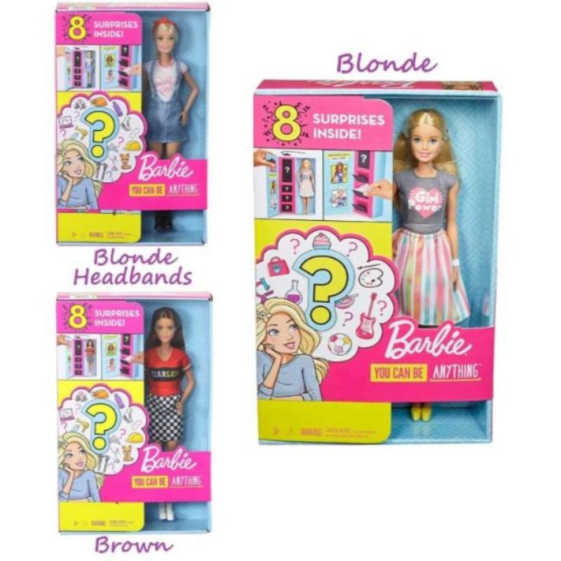 Jual Barbie Doll with 2 Career Looks That Feature 8 Accessory
