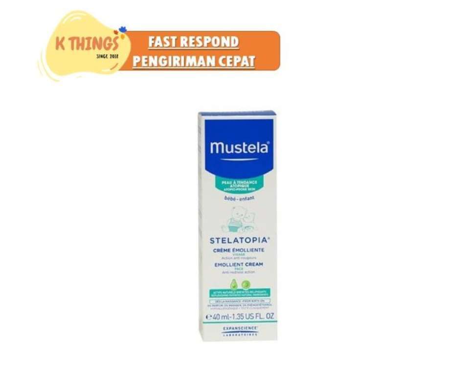 Mustela Stelatopia Emollient Cream Krim Pereda Iritasi Kulit Atopik