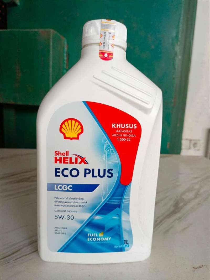 Promo Oli Mesin Shell Helix ECO Plus LCGC 5W 30 1 Liter Galon Scan