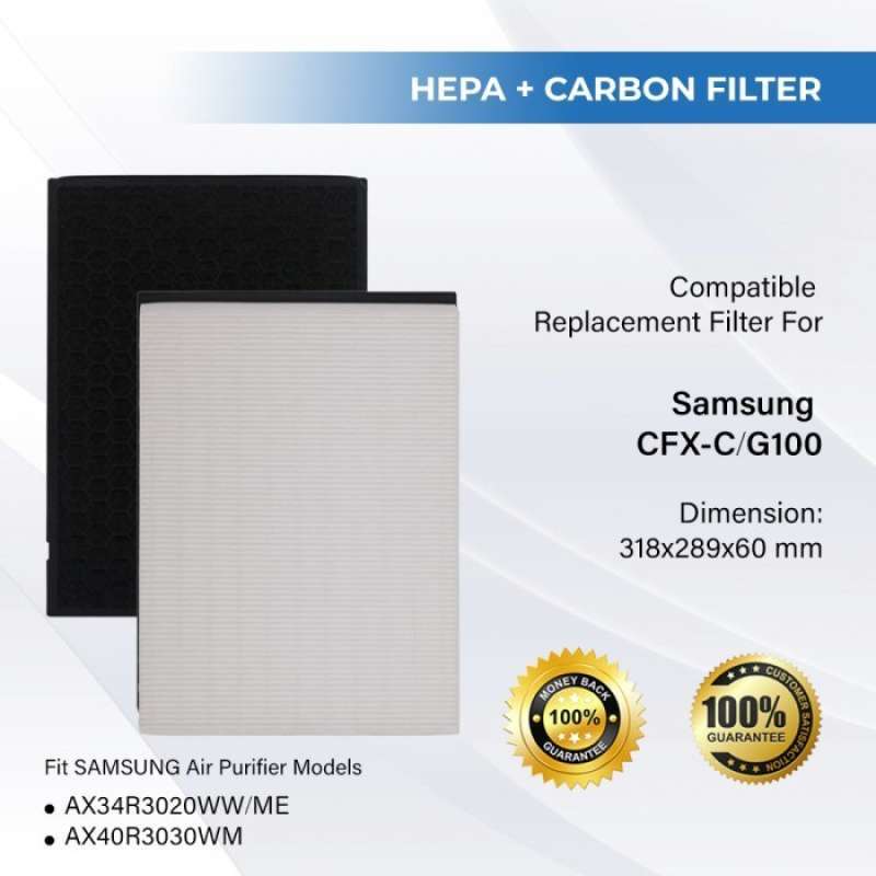 Replacement Filter Air Purifier Samsung AX34 CFX G100 HEPA CARBON
