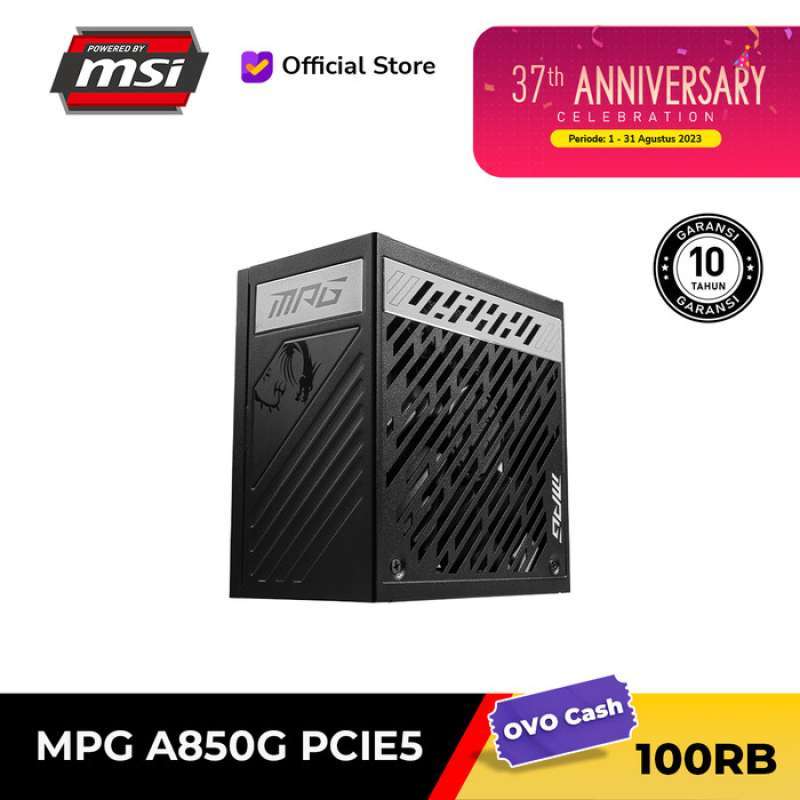 MSI MPG A850G PCIe5 850W Modular 80+ Gold PSU - MPG A850G PCIe5