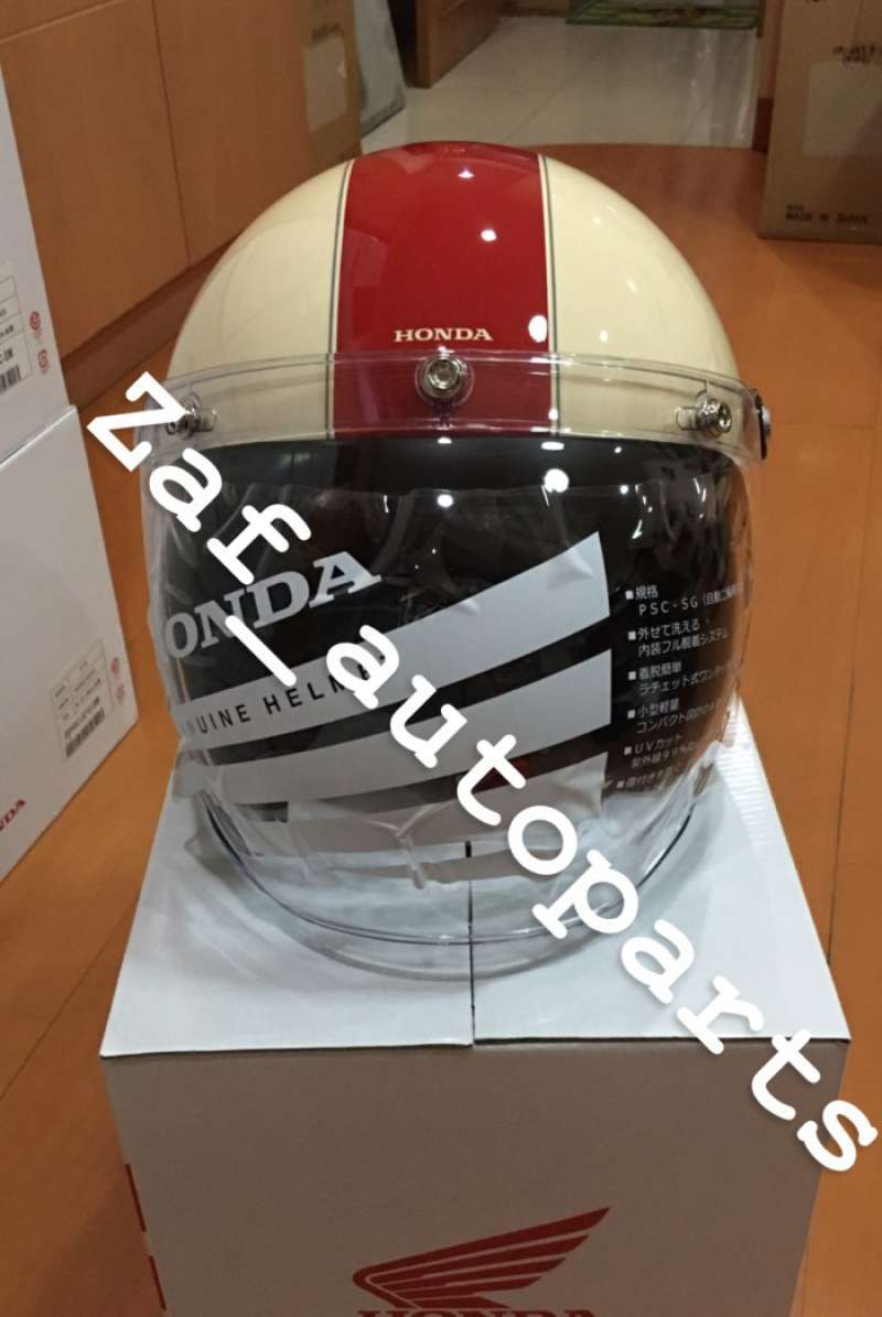 Jual Helm Honda Monkey Jc 1c Ivory red Di Seller Terpercaya Shop