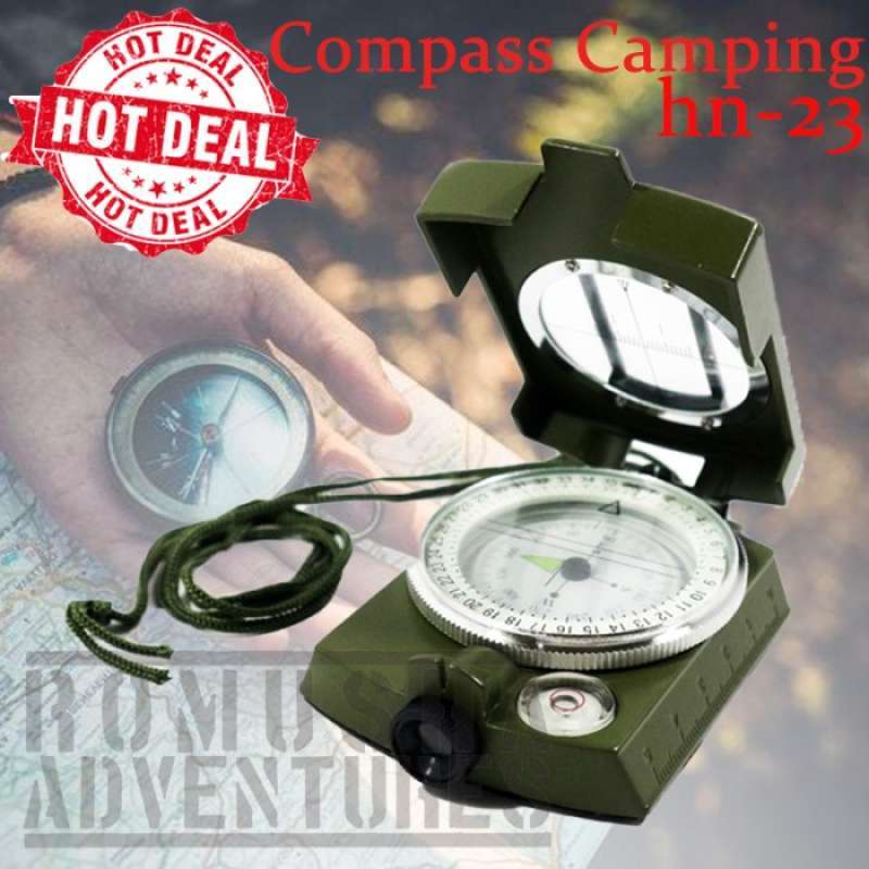 Jual Kompas Outdoor Camping Compass Lensatic Prismatic di Seller