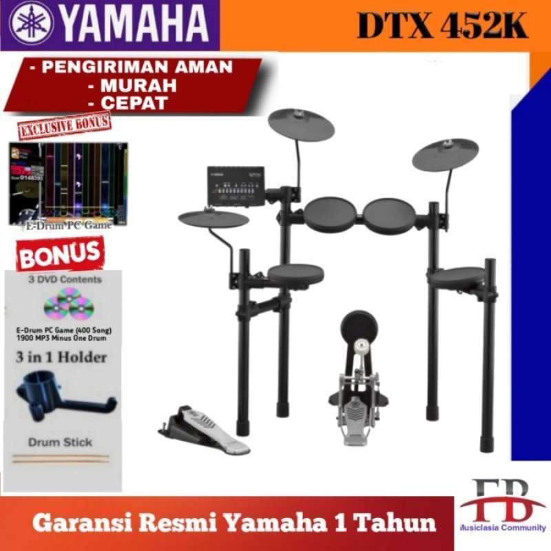 Drum elektrik hotsell yamaha dtx 452k