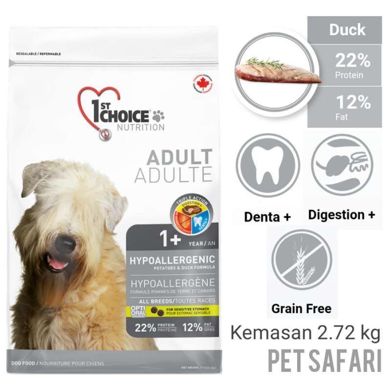 First choice hypoallergenic dog hot sale food