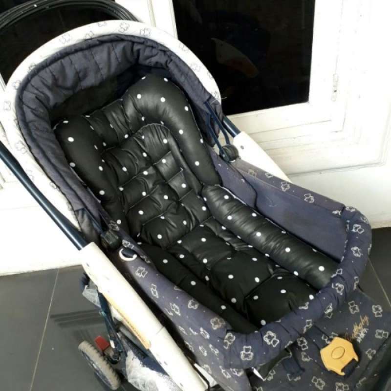 Promo Viral alas stroller bayi batman mix dottie hitam bolak balik