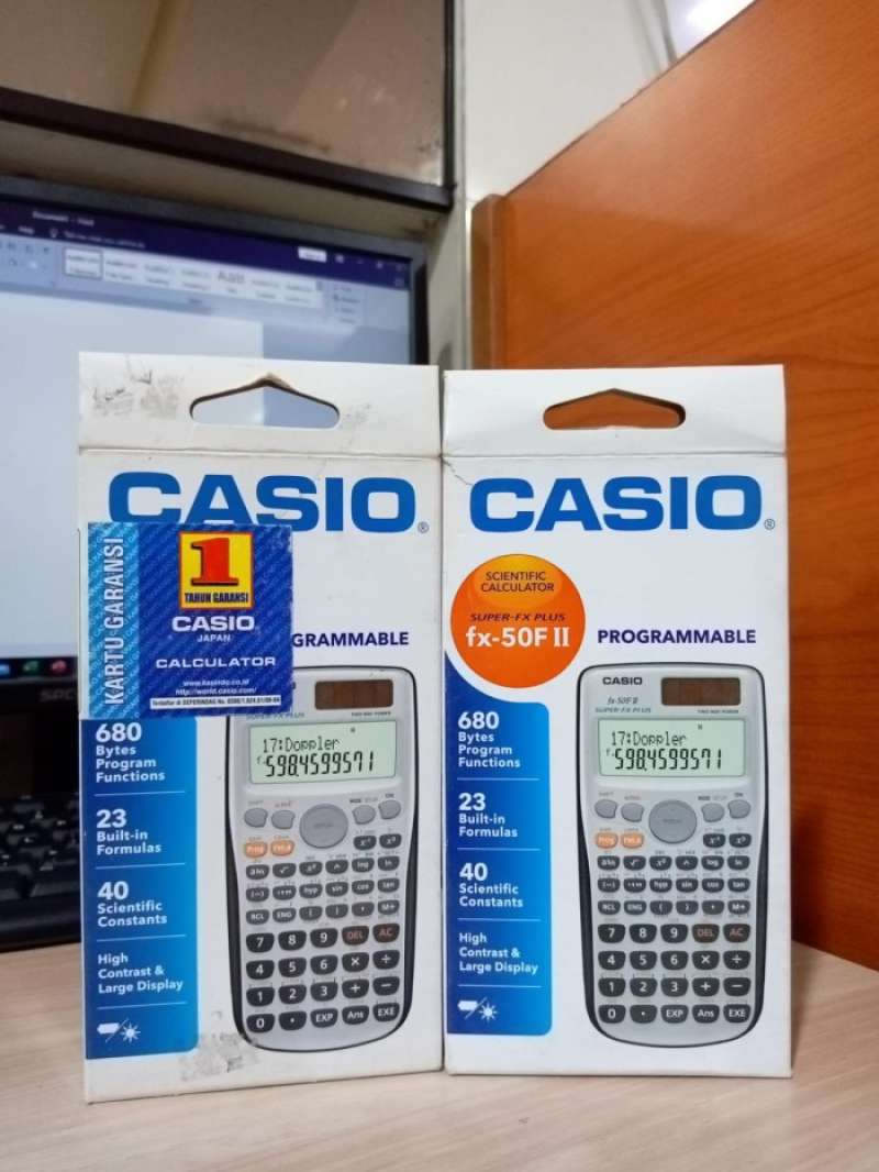 Promo Kalculator Casio FX 50F FX 50F II Kalkulator Scientific