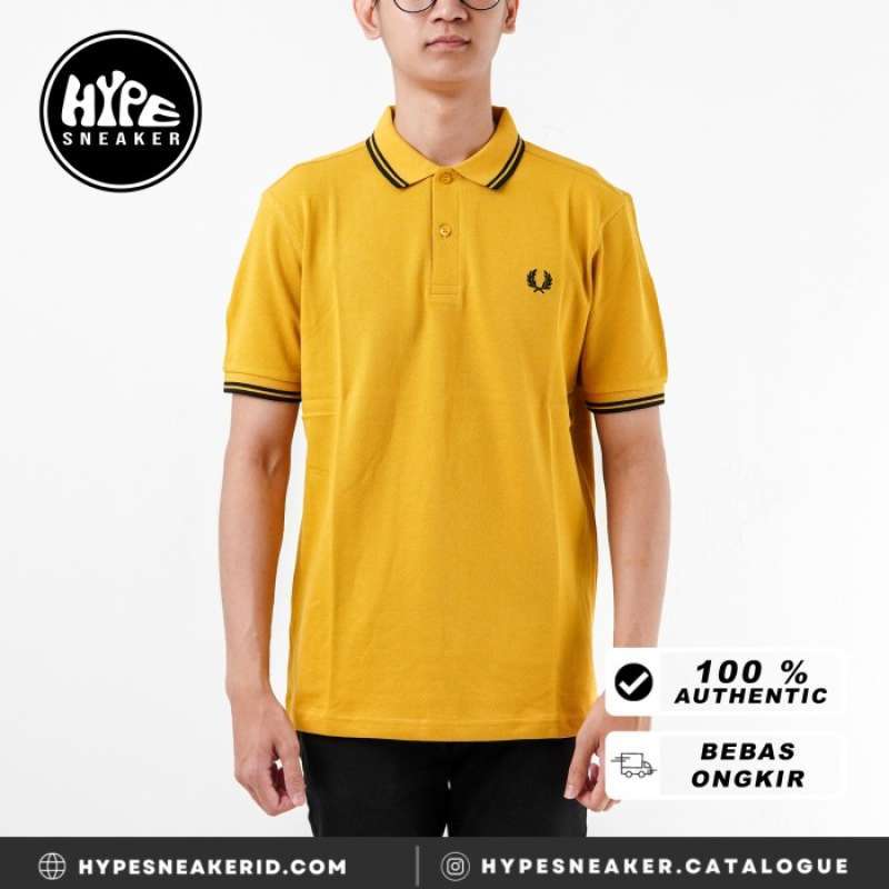 Polo fred perry new arrivals black yellow yellow