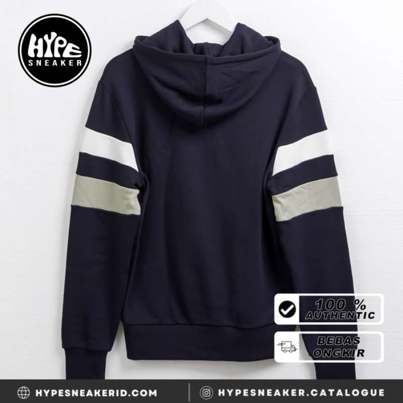 Jual Jaket FRED PERRY STRIPE SLEEVE GREEN WHITE NAVY HOODIE 100