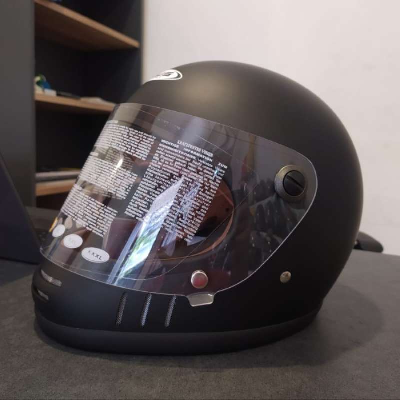 Promo ZEUS HELMET ZS816E VINTAGE BLACK DOFF CLASSIC HELM RETRO