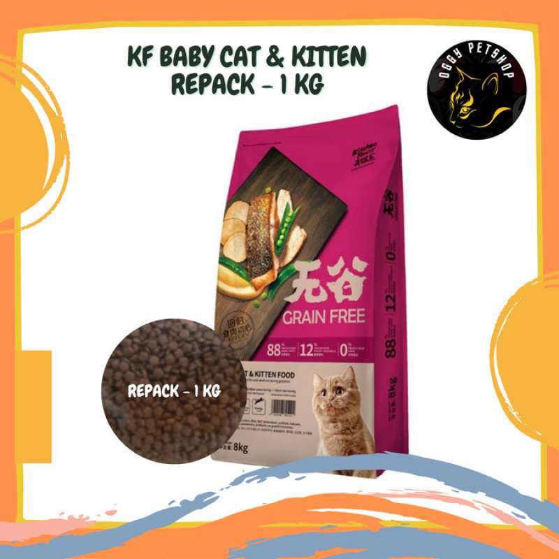 Promo Kitchen Flavour Grainfree Baby Kitten Makanan Kucing Repack 1kg Kf Diskon 23 Di Seller Laraji Store Kalibata Kota Jakarta Selatan Blibli