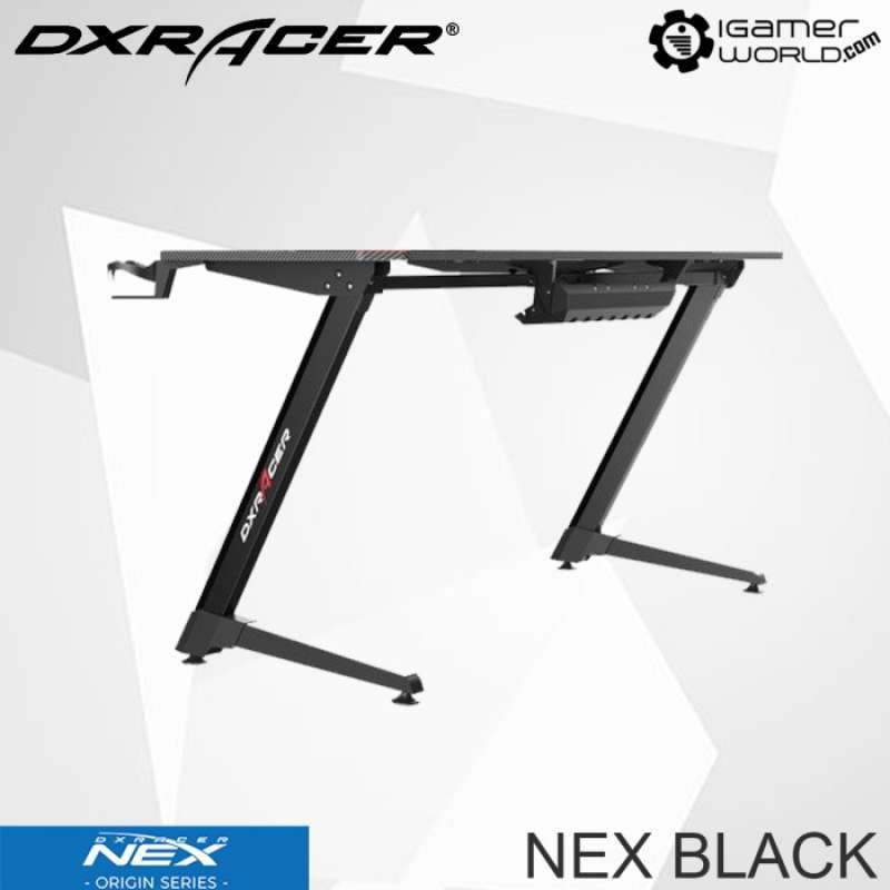 Promo DXRacer Nex Black Z Shape Gaming Desk Meja Komputer Diskon