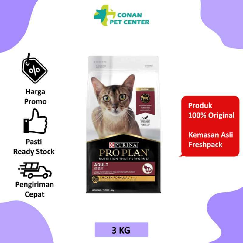 Promo Pro Plan Proplan Adult Cat Chicken Formula 3kg Promo