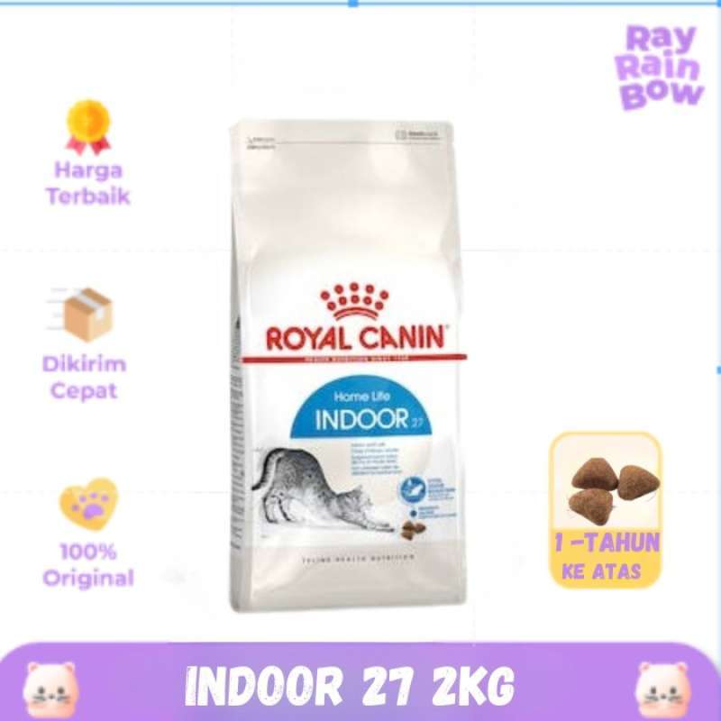 Promo Royal Canin Indoor 27 2kg Makanan Kucing Cat Food Diskon