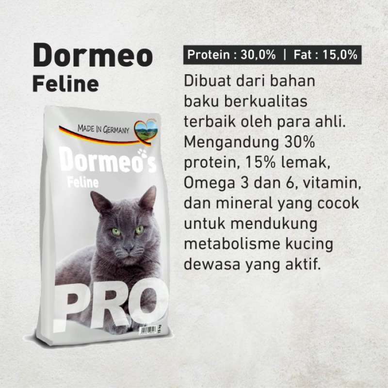 Promo Dormeos Feline 15 Kg Cat Food Makanan Kucing Premium Kucing Diskon 33 Di Seller Toko Imang Tugu Selatan Kota Jakarta Utara Blibli