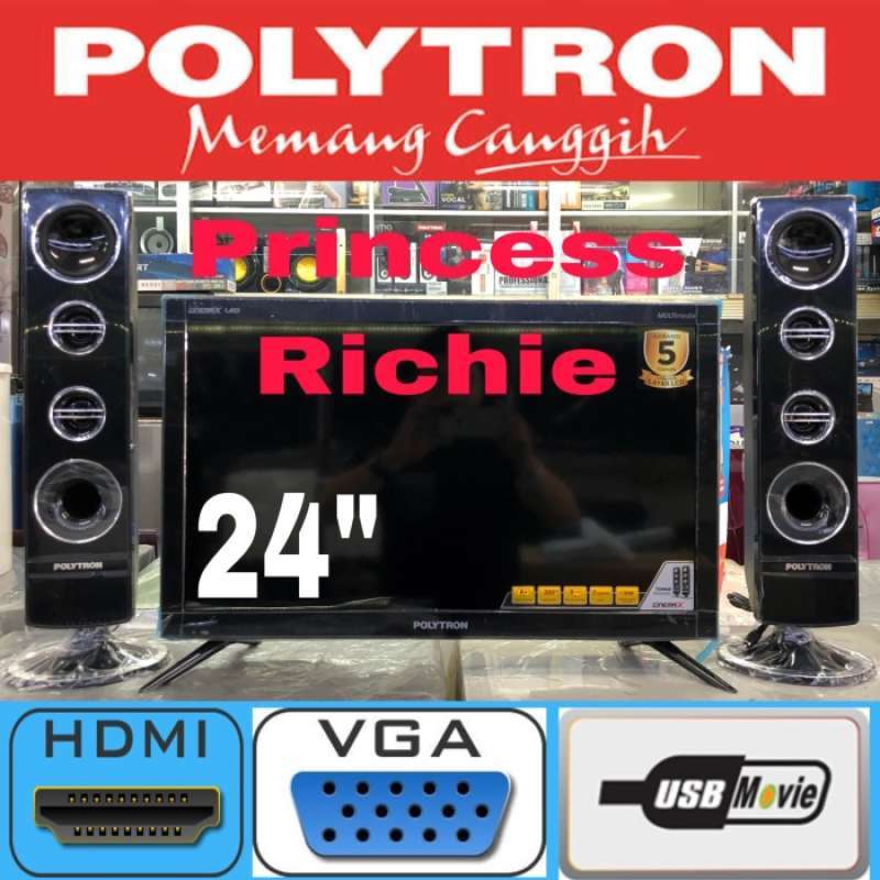 Speaker tv store led polytron