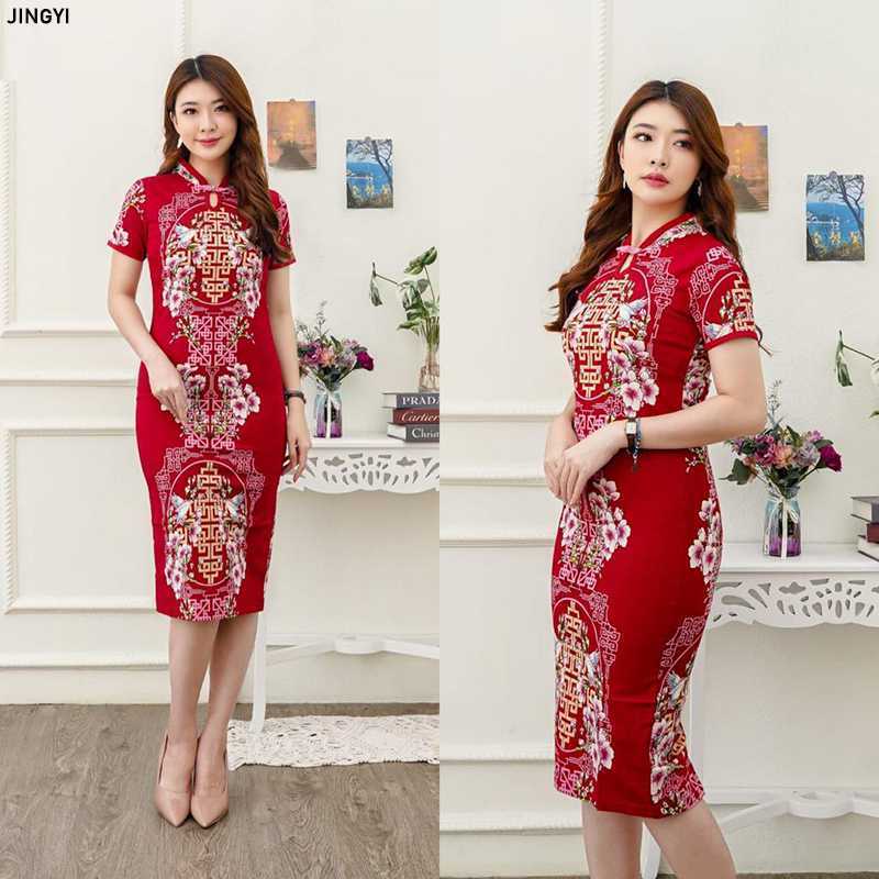 Dress cheap batik cheongsam