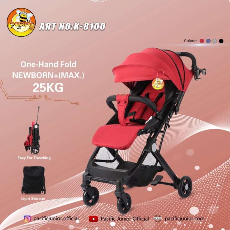 Kereta Dorong Stroller Bayi Pacific K8100 Cabin Size