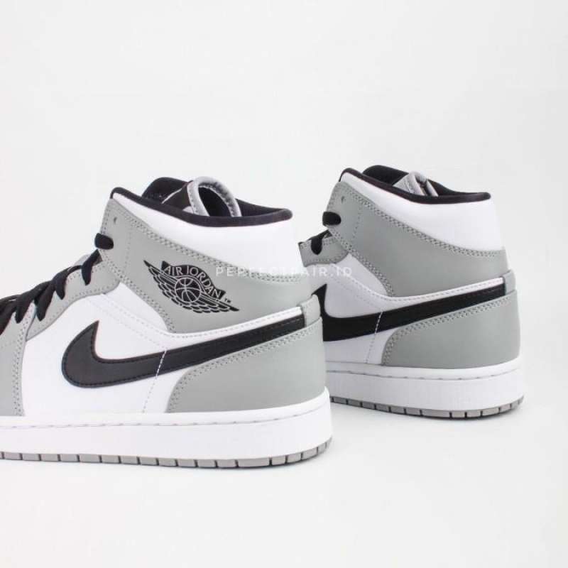 air jordan 1 mid gs light smoke