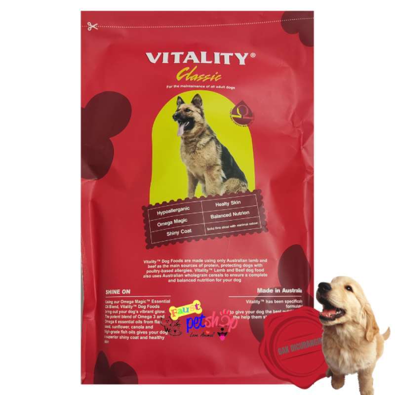 Vitality lamb and beef dog food hot sale