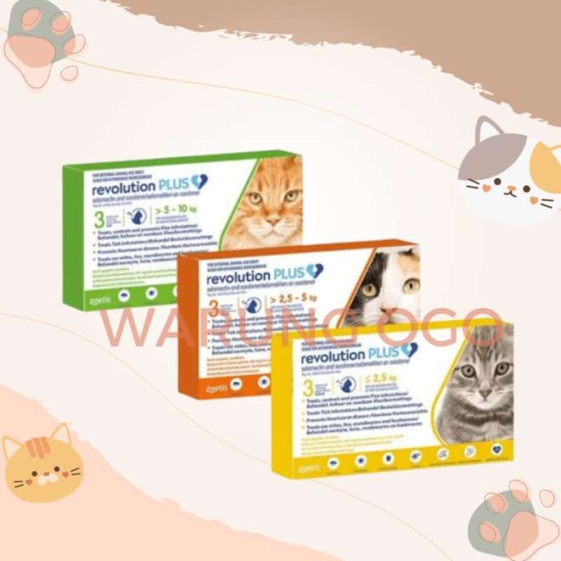 Promo Revolution Plus Cat Harga Untuk 1 Tube Obat Kutu Kucing