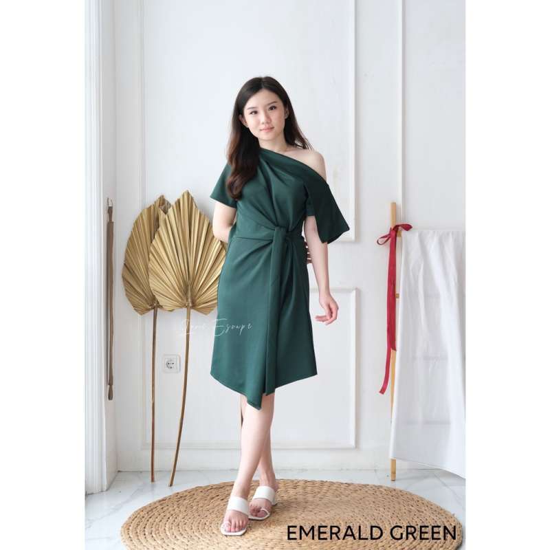sachin and babi light blue dress Alice Scuba Dress Emerald