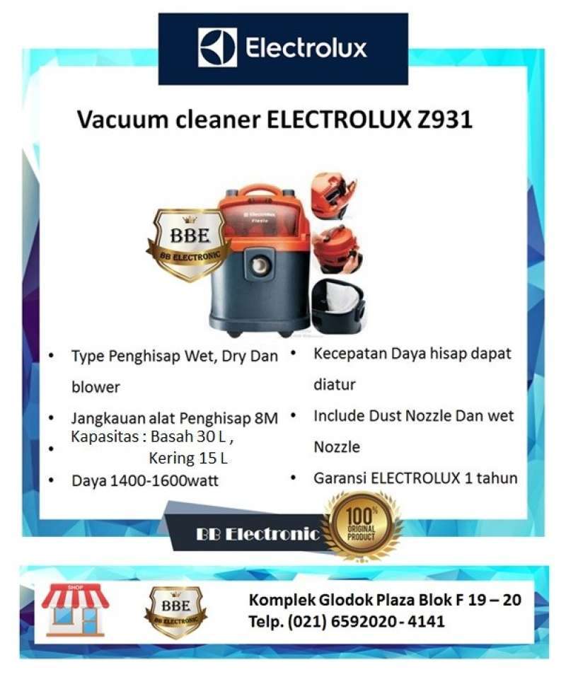 Electrolux z931 on sale dust bag