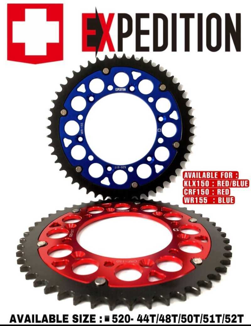 Jual Gear Gir Belakang Expedition Floating Klx 150 D Tracker Crf 150 Wr 155 Trabas Supermoto Ukuran 520 Klx150 520 44t Hitam Di Seller Berkat Jaya Motor Sby Official Store Berkat