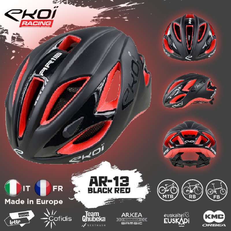 Promo Terlaris Helm Sepeda Roadbike Mtb Seli Ekoi Ar13 Black