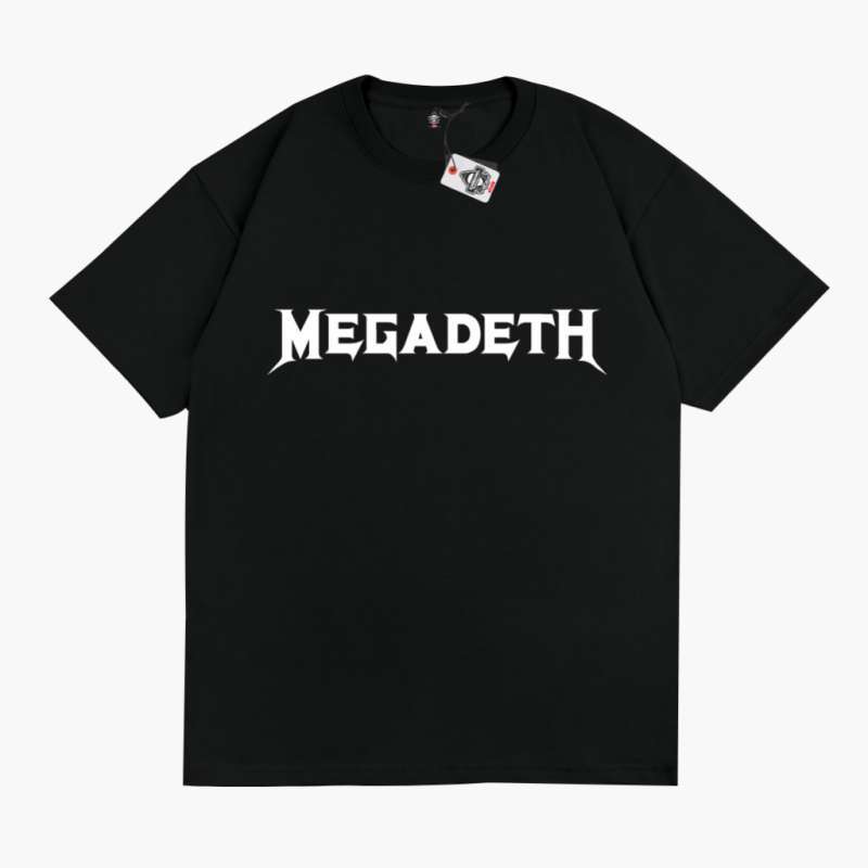 KRMK Kaos T Shirt Band MEGADETH BART SIMPSONS Kaos Musik V2 HITAM XXL