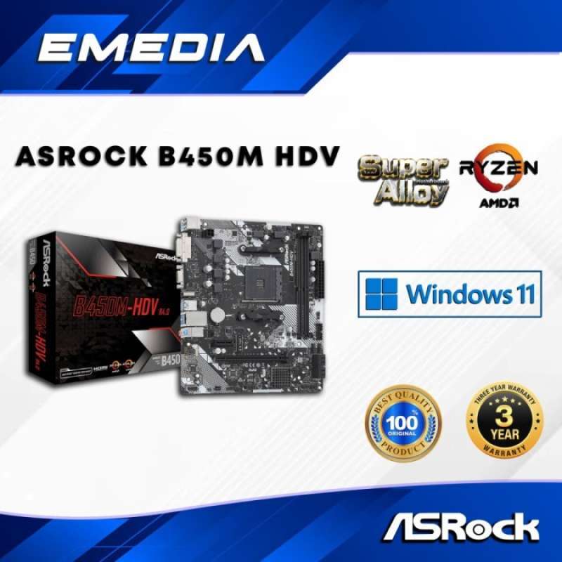 Asrock b450hdv clearance