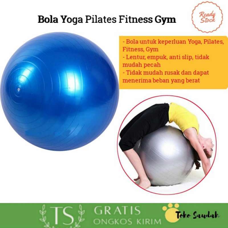 Jual Bola Fitness Yoga 55 cm Ball Bola Pilates Yoga Gym Ball di