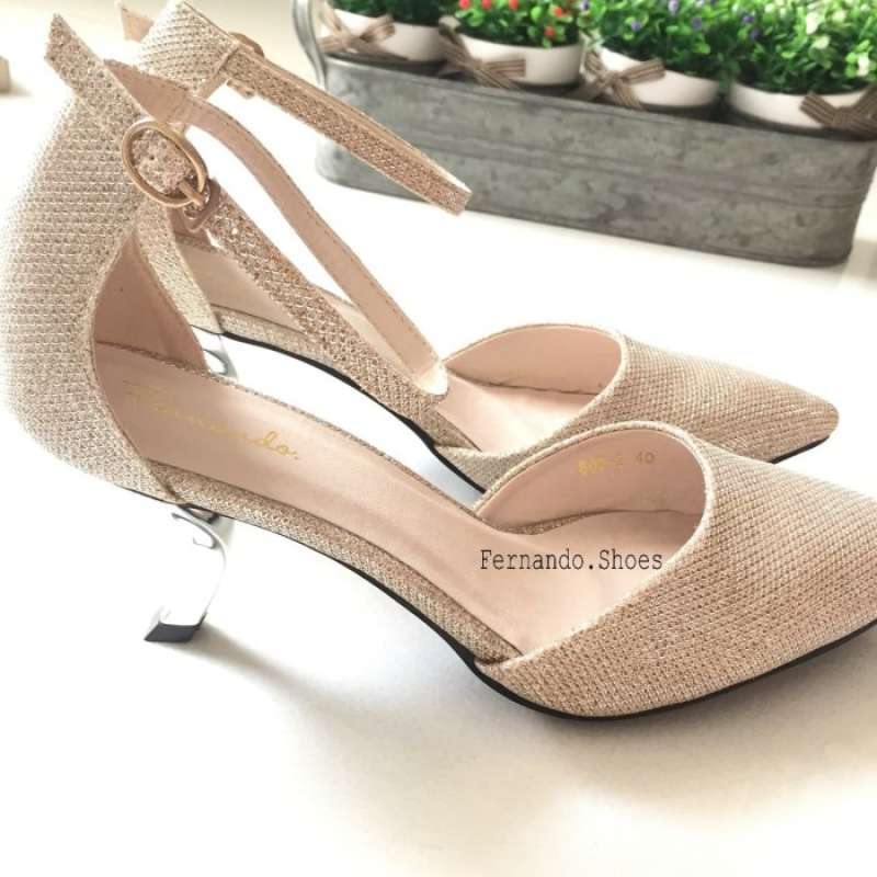 Jual SEPATU HEELS WANITA MURAH TINGGI 7CM BAHAN PREMIUM CUCI