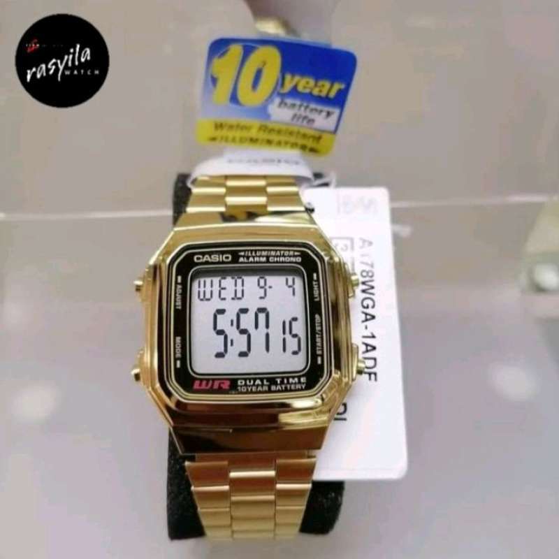 Casio top a178 gold