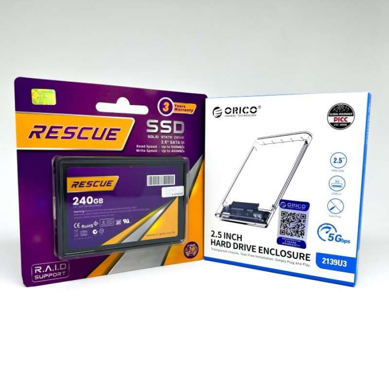 Promo Terbaik Ssd Portable 240Gb V Gen Rescue Orico Hdd