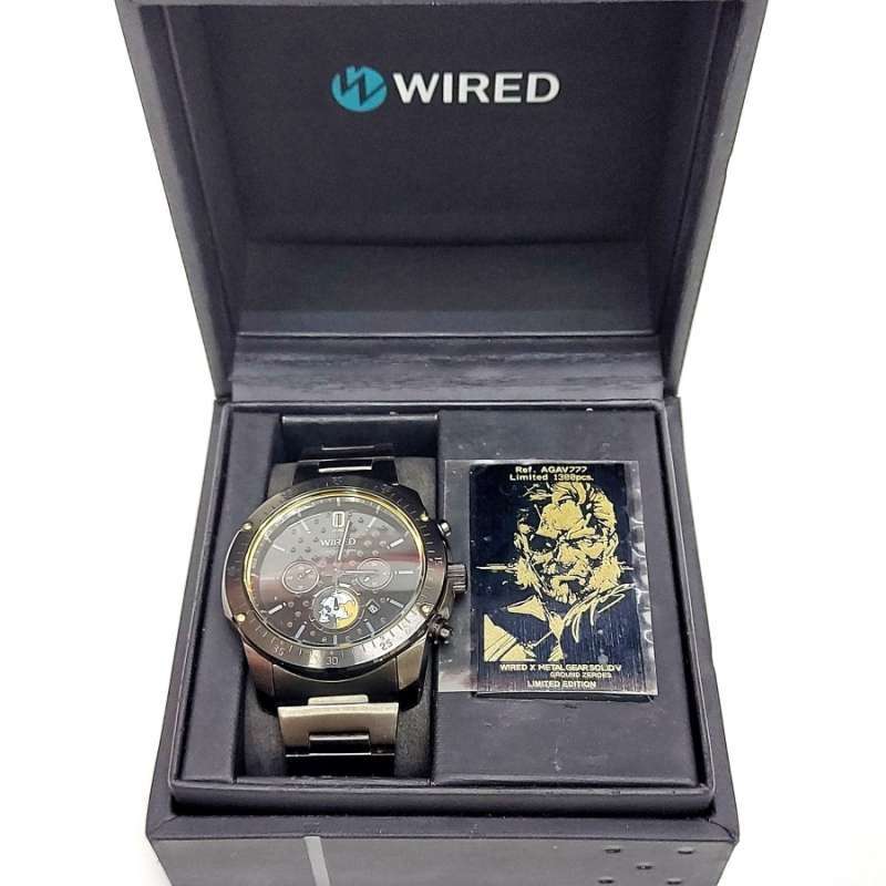 WIRED L GEAR SOLID V 腕時計 WIRED × L GEAR SOLID V コラボ腕時計限定2500本 コナミスタイル