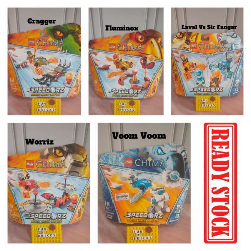 Promo LEGO CHIMA 70149 70150 70151 70155 70156 SPEEDORZ WORRIZ