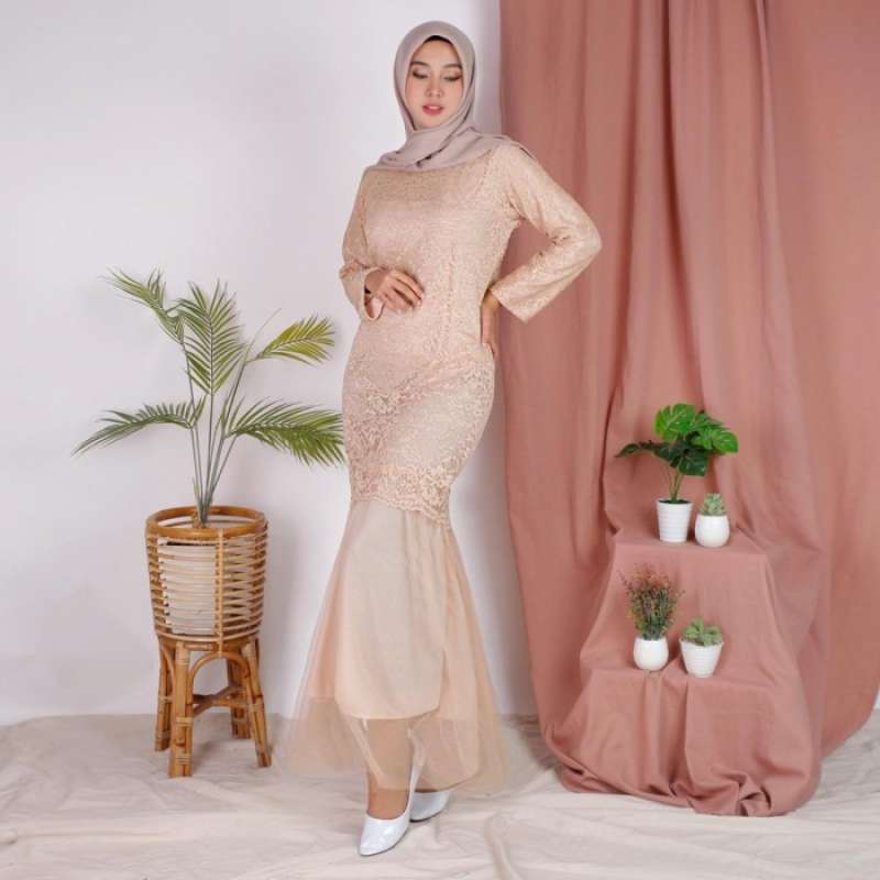 Jual Baju Gamis Muslim Model Duyung Brukat Brokat Dress Wanita Lebaran Gold Mustard Di Seller Edumart Super Cengkareng Timur Kota Jakarta Barat Blibli
