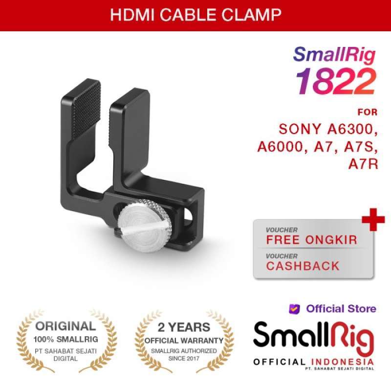 Promo Smallrig 1822hdmi Cable Clamp For Sony A6300 A6000 A7 A7s A7r 1822 Diskon 33 Di Seller Komputermu Store Tugu Selatan Kota Jakarta Utara Blibli