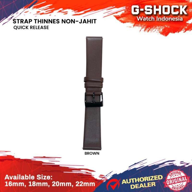 Jual Tali Watch Strap Leather Tali Kulit Jam Tangan 16mm 18mm