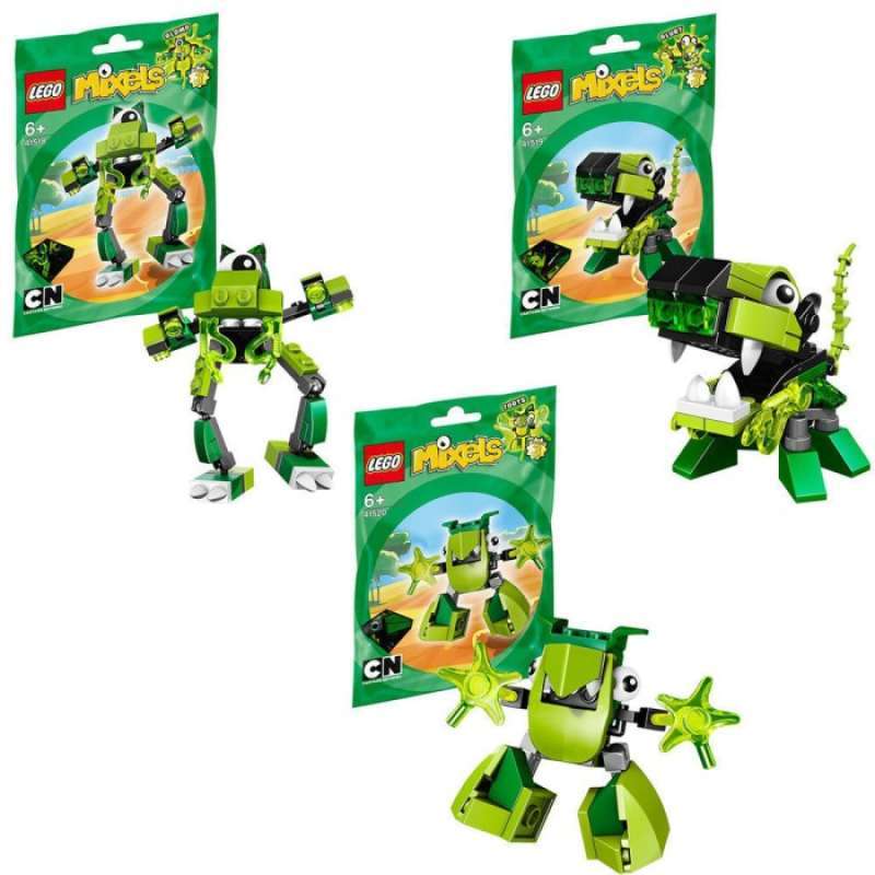 Promo LEGO Mixels Series 3 Green 41518 41519 41520 GLOMP GLURT