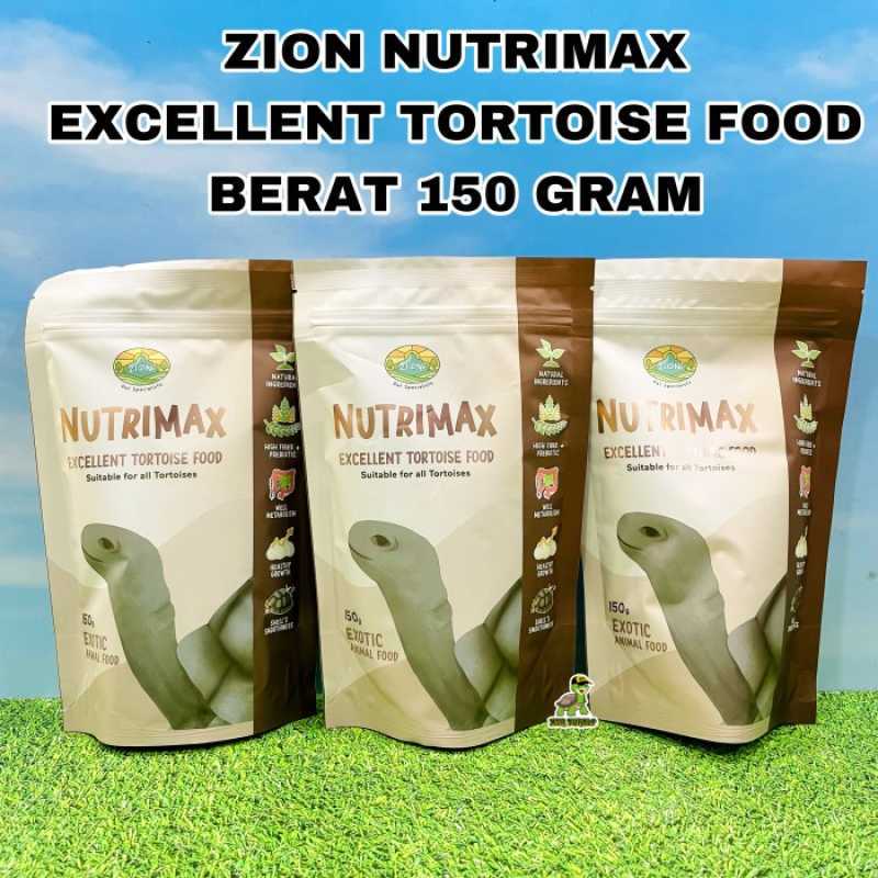 ZION NUTRIMAX 150GR EXCELLENT TORTOISE FOOD PAKAN PELET KURA DARAT