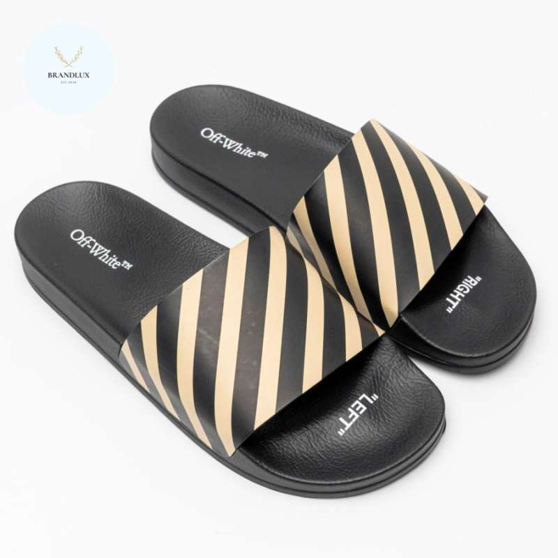 Off white store stripe slides