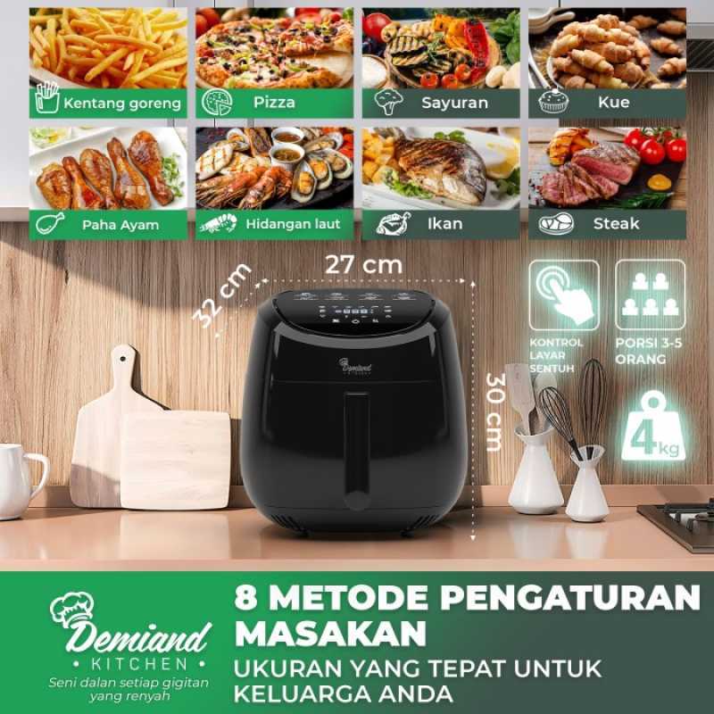 Promo Diskon Demiand Kitchen Air Fryer 5 In 1 4.5 L 8 Program Otomatis Diskon 3 Di Seller Mistcont Kramat Kota Jakarta Pusat Blibli