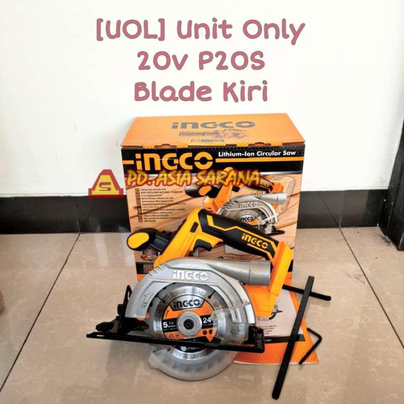Promo Cordless Circular Saw 6 INGCO CSLI1401 Mesin Gergaji